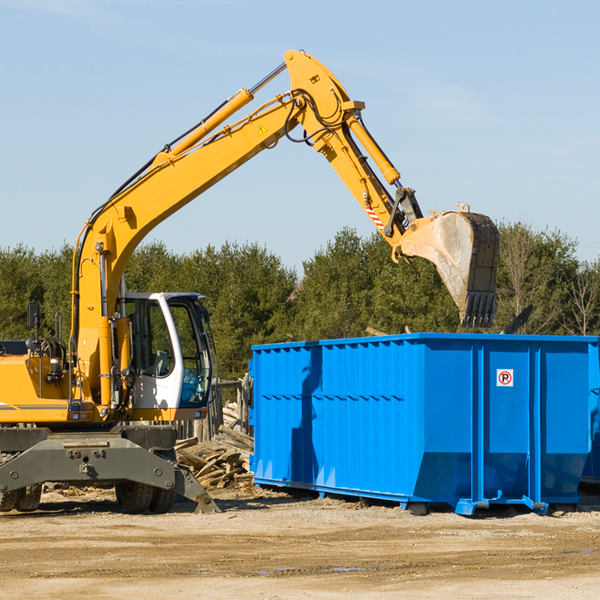 can i choose the location where the residential dumpster will be placed in Wink Texas